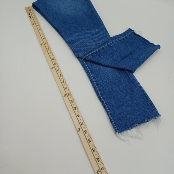 Madewell The High Rise Slim Crop BoyJean Dover Wash Women’s 24 Raw Hem Relaxed - Picture 11 of 12